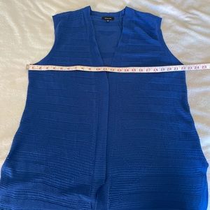 Royal Blue Lightweight Sleeveless Cardigan